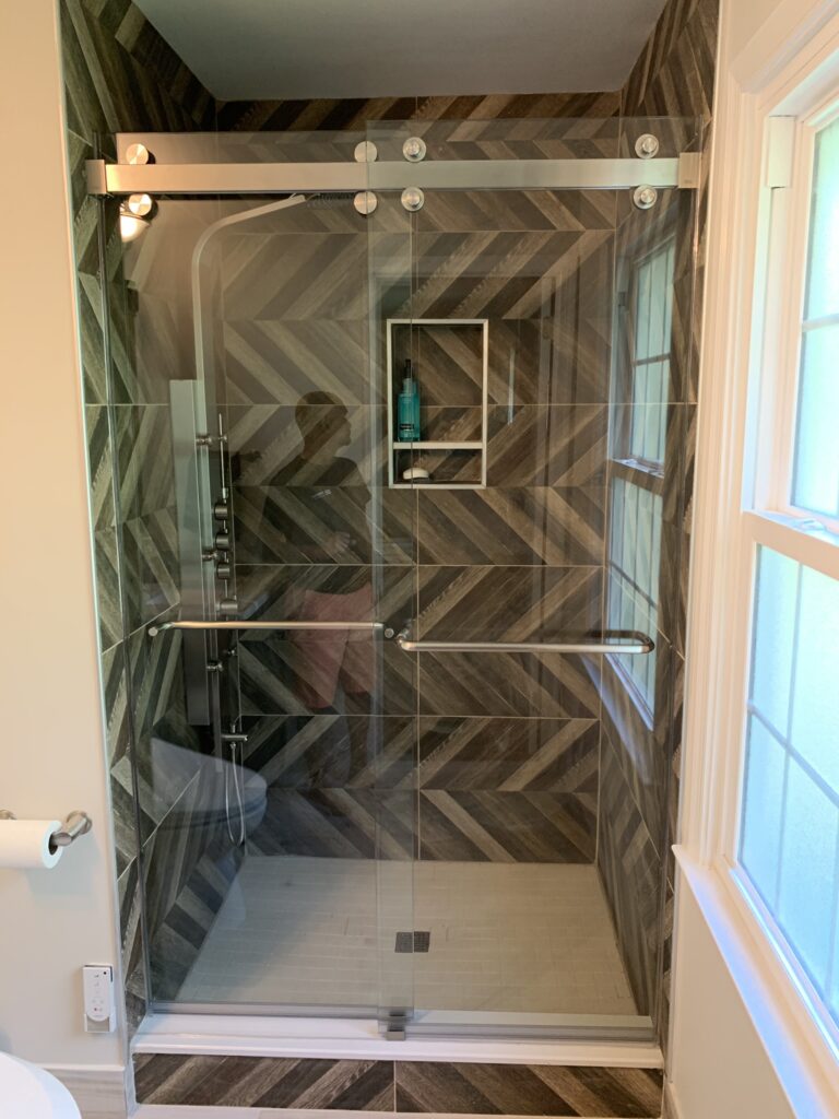 Frameless Harmony Glass Slider installed by Harmony Glass NJ