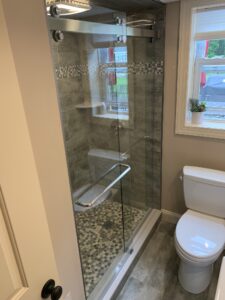 Harmony Glass Cambridge Slider Door Installed by Harmony Glass NJ