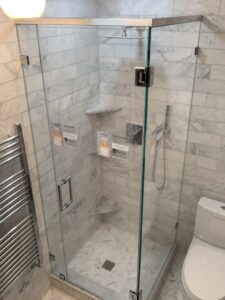 Corner Shower with header