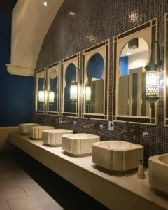 Public Restroom Custom Mirror Installation