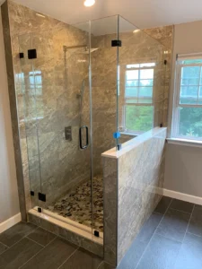 Corner Shower (Knee Wall)